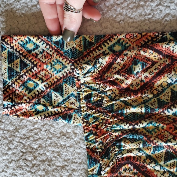 Super Soft Silky Stretch Tribal/Aztec Bohemian Fashion Leggings - Picture 2 of 7